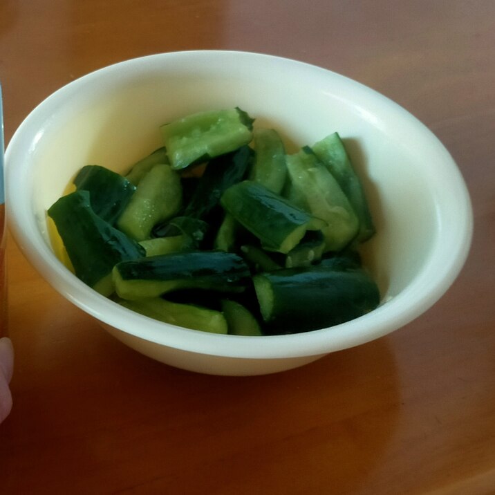 きゅうりのらっきょう酢の浅漬け